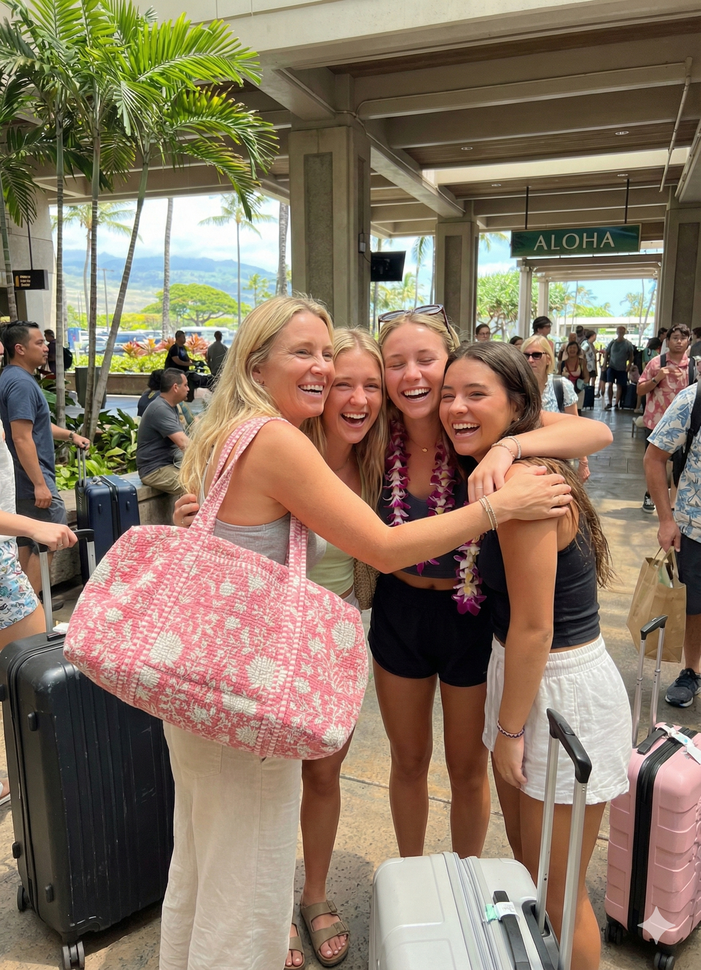 Pink Lilly Duffle Bag