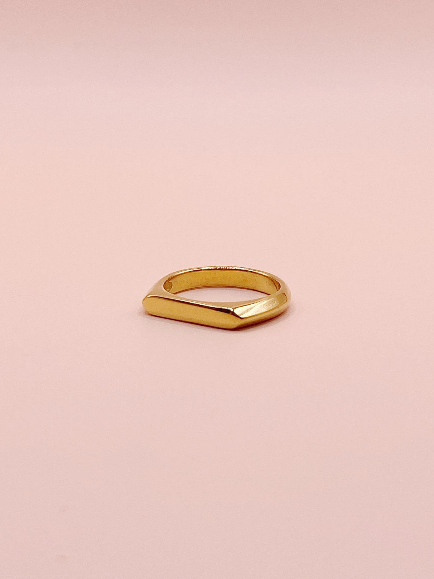 Half Signet Ring