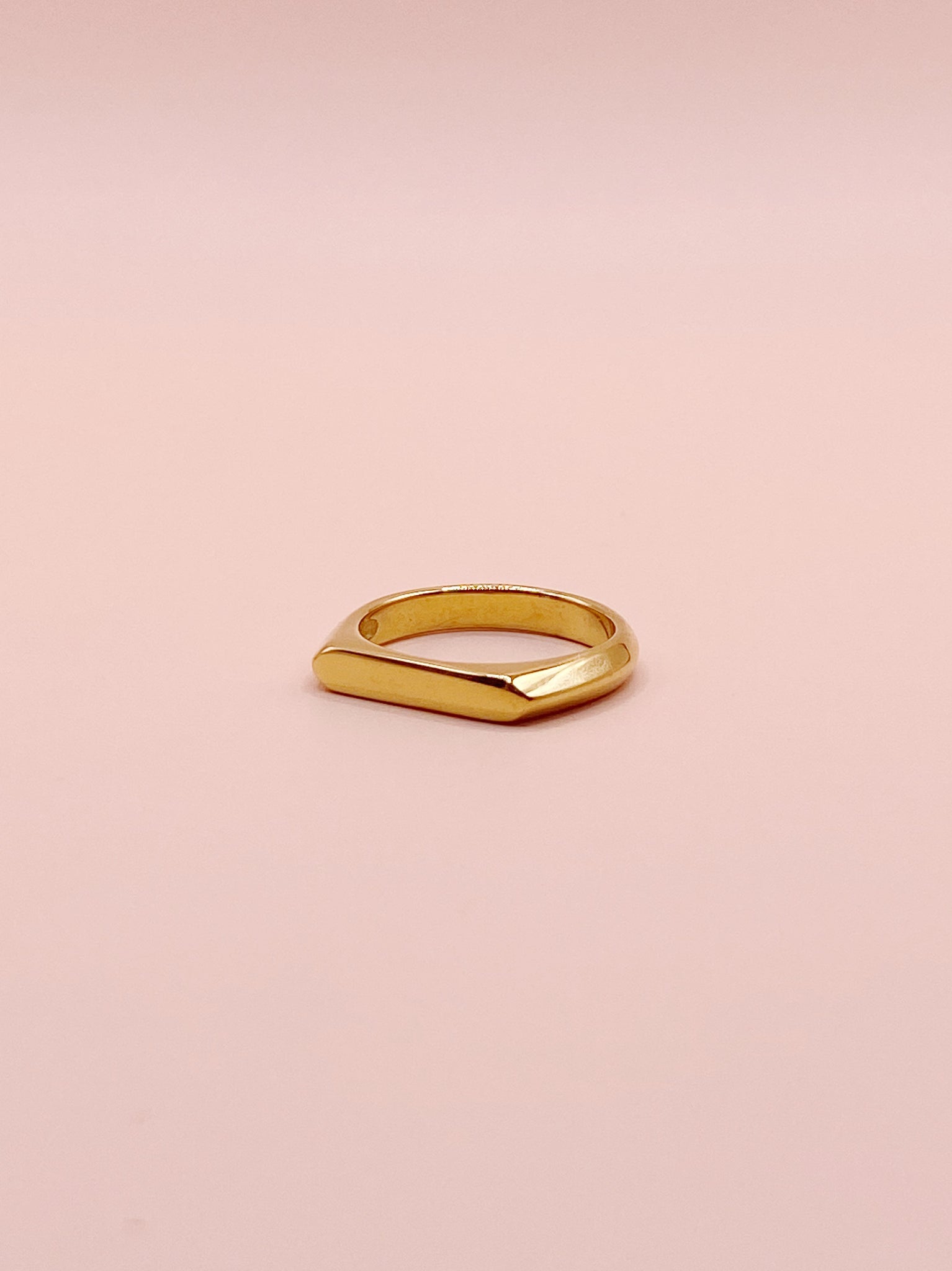 Half Signet Ring