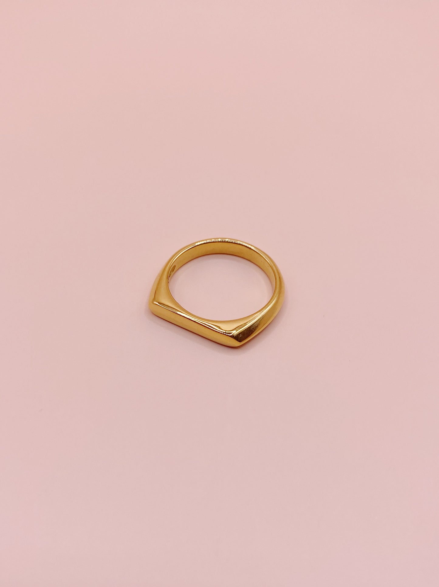 Half Signet Ring