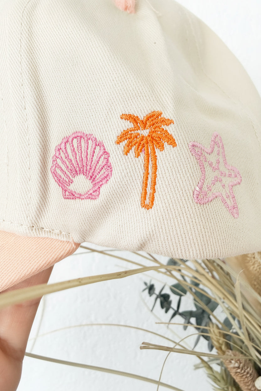 Beachin' Embroidered Cap