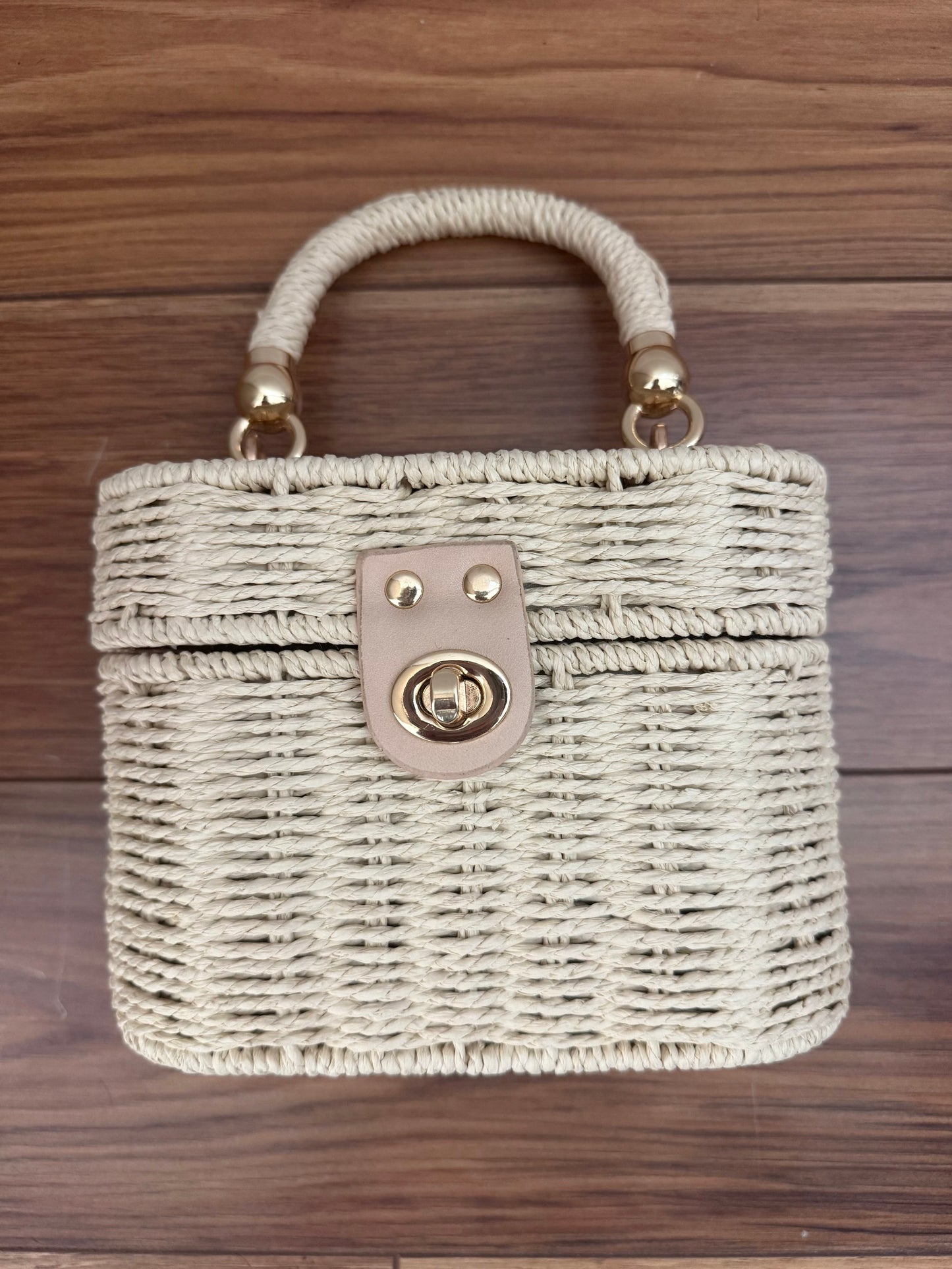 Andrea Handwoven Straw Bag