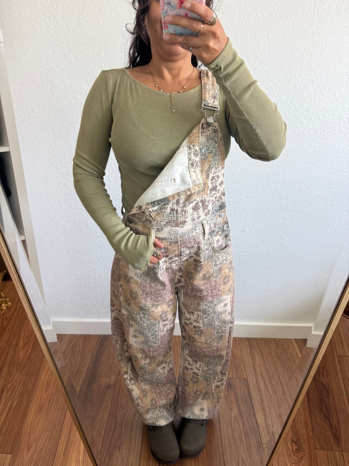 Sage Ribbed Long Sleeve Top