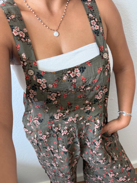Cherry Blossom Flowy Overalls