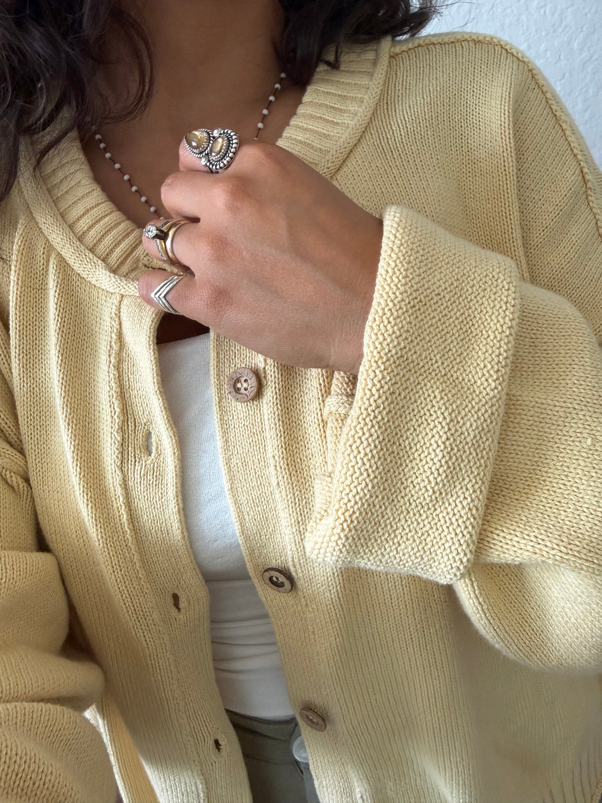 Butter Yellow Cardigan