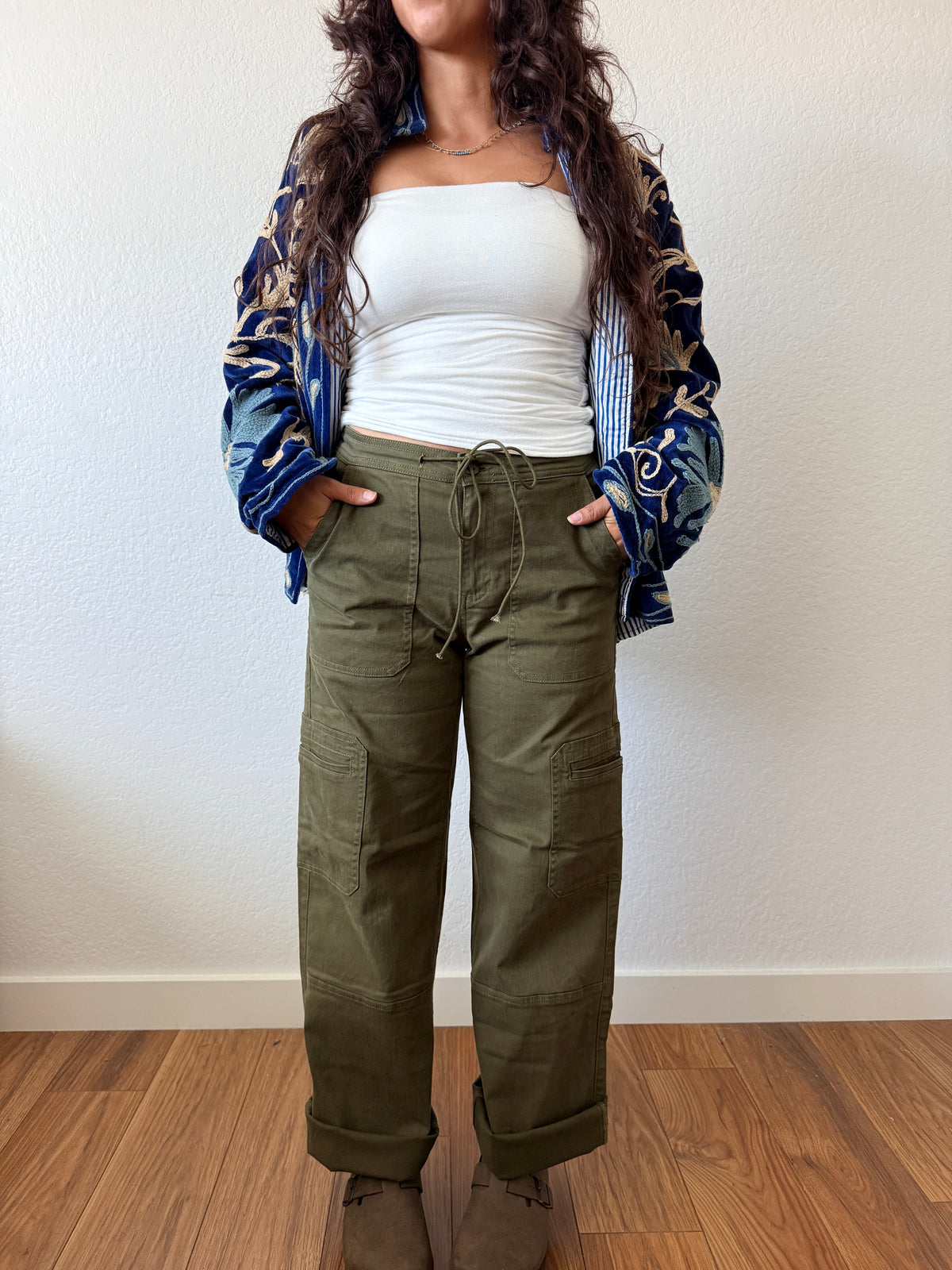 Olive Cargo Pants