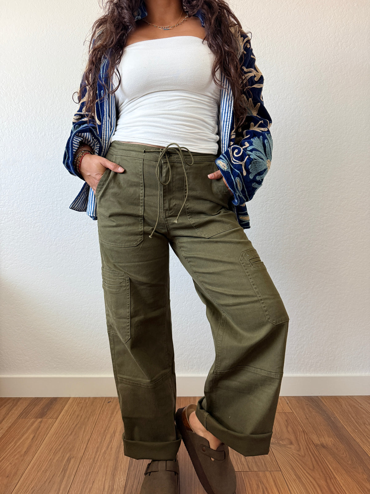 Olive Cargo Pants
