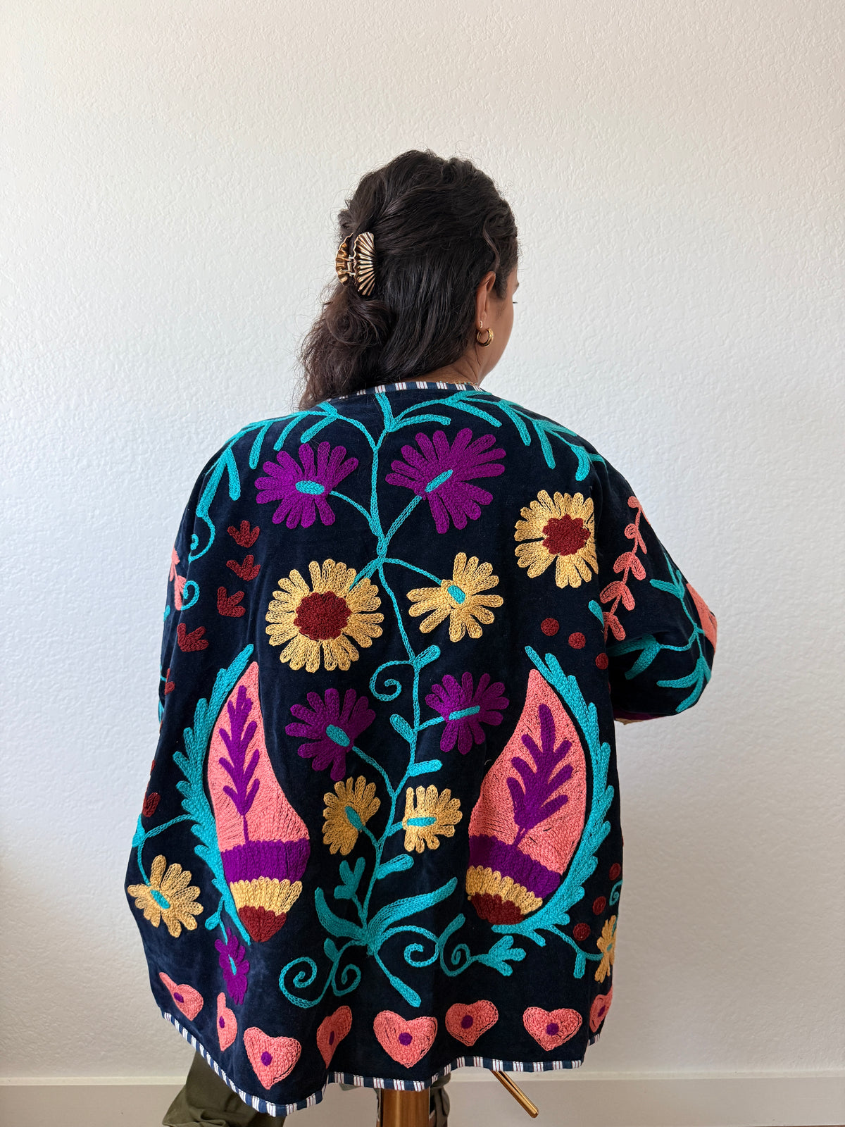 Navy Pine Cotton Jacket