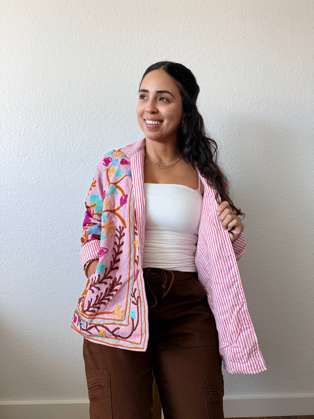 Pink Lotus Cotton Jacket