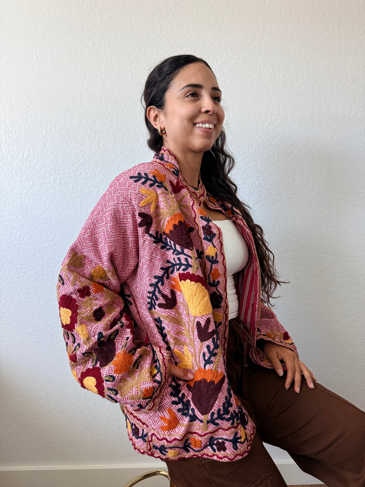Amaranth Cotton Jacket