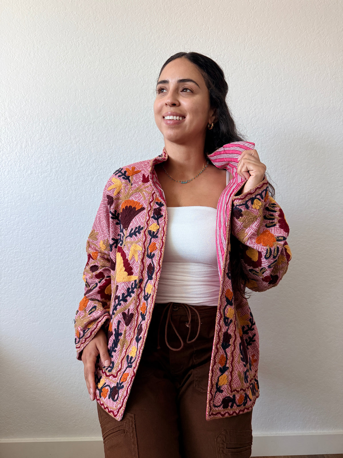 Amaranth Cotton Jacket