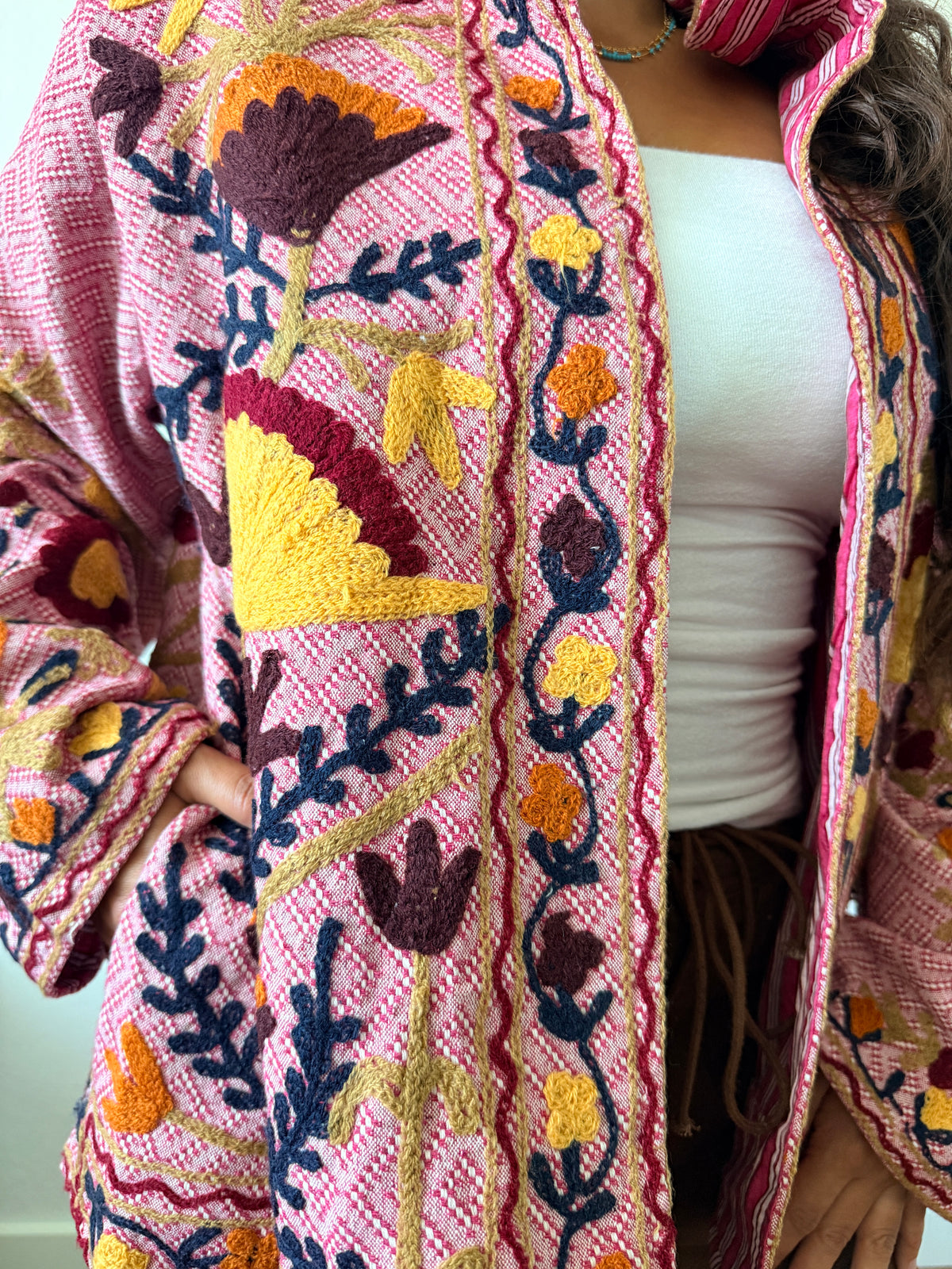 Amaranth Cotton Jacket