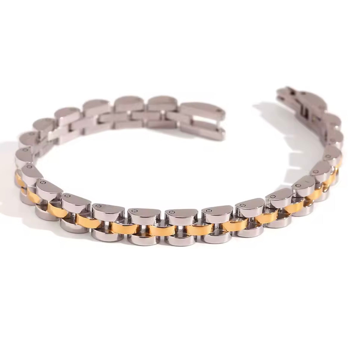 Taylor Two Tone Bracelet