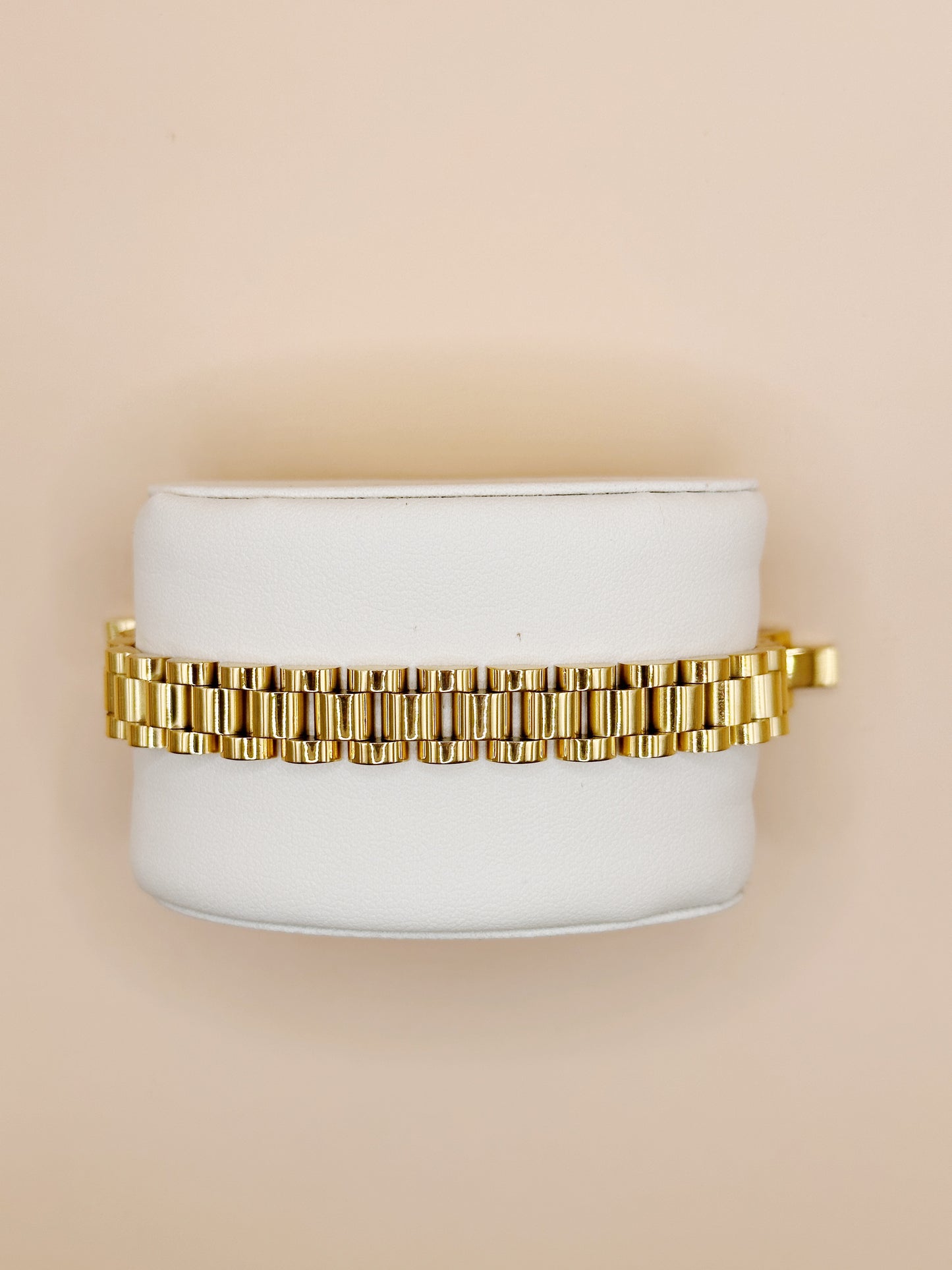 Gold Watchband Bracelet