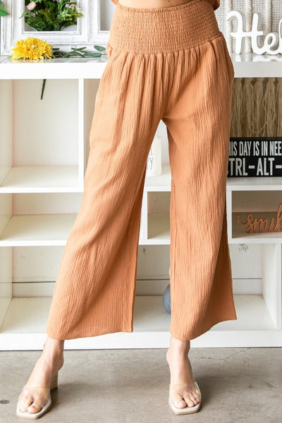 Rust Cotton Pant Set