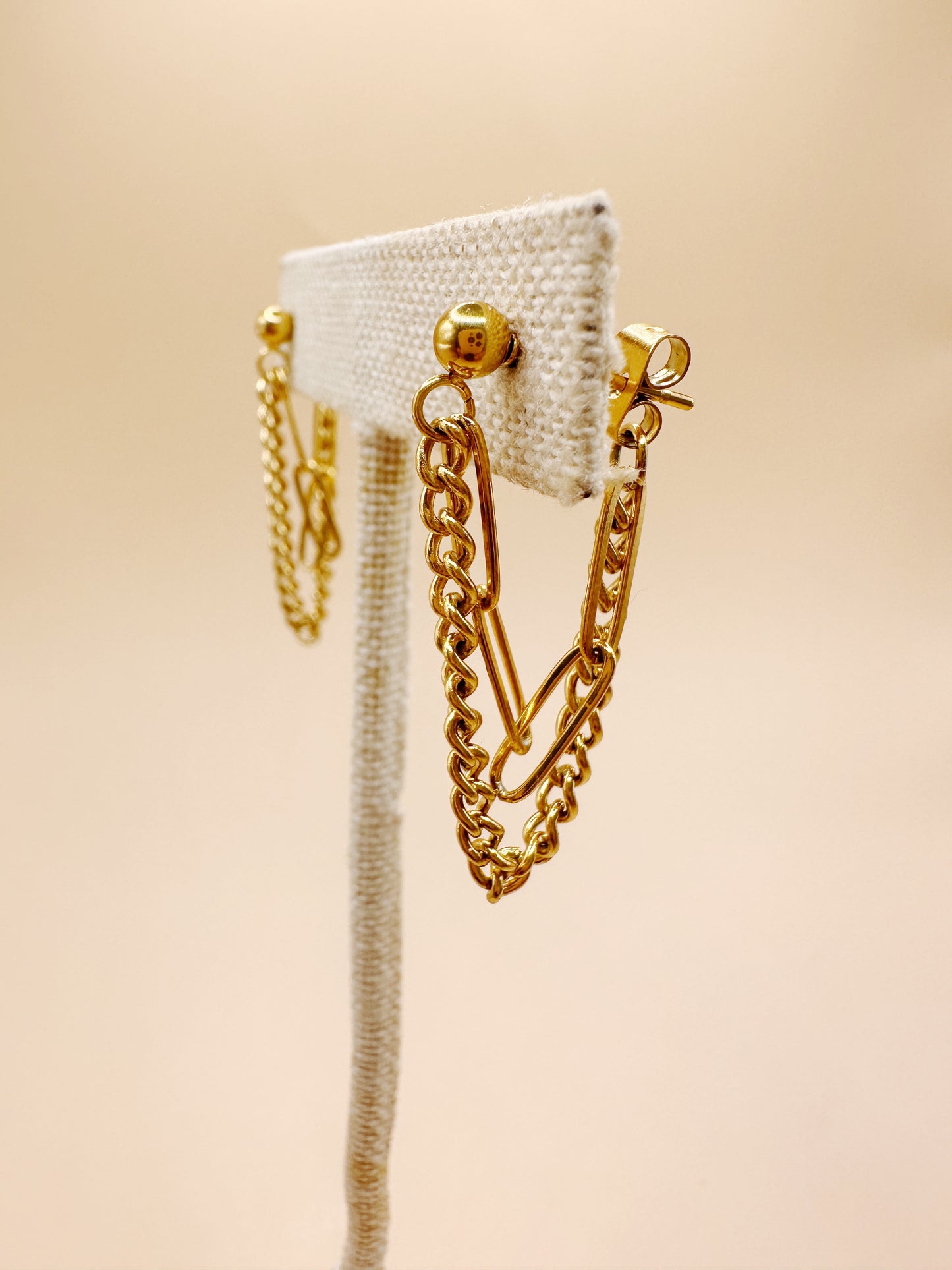 Link Chain Tassel Earrings