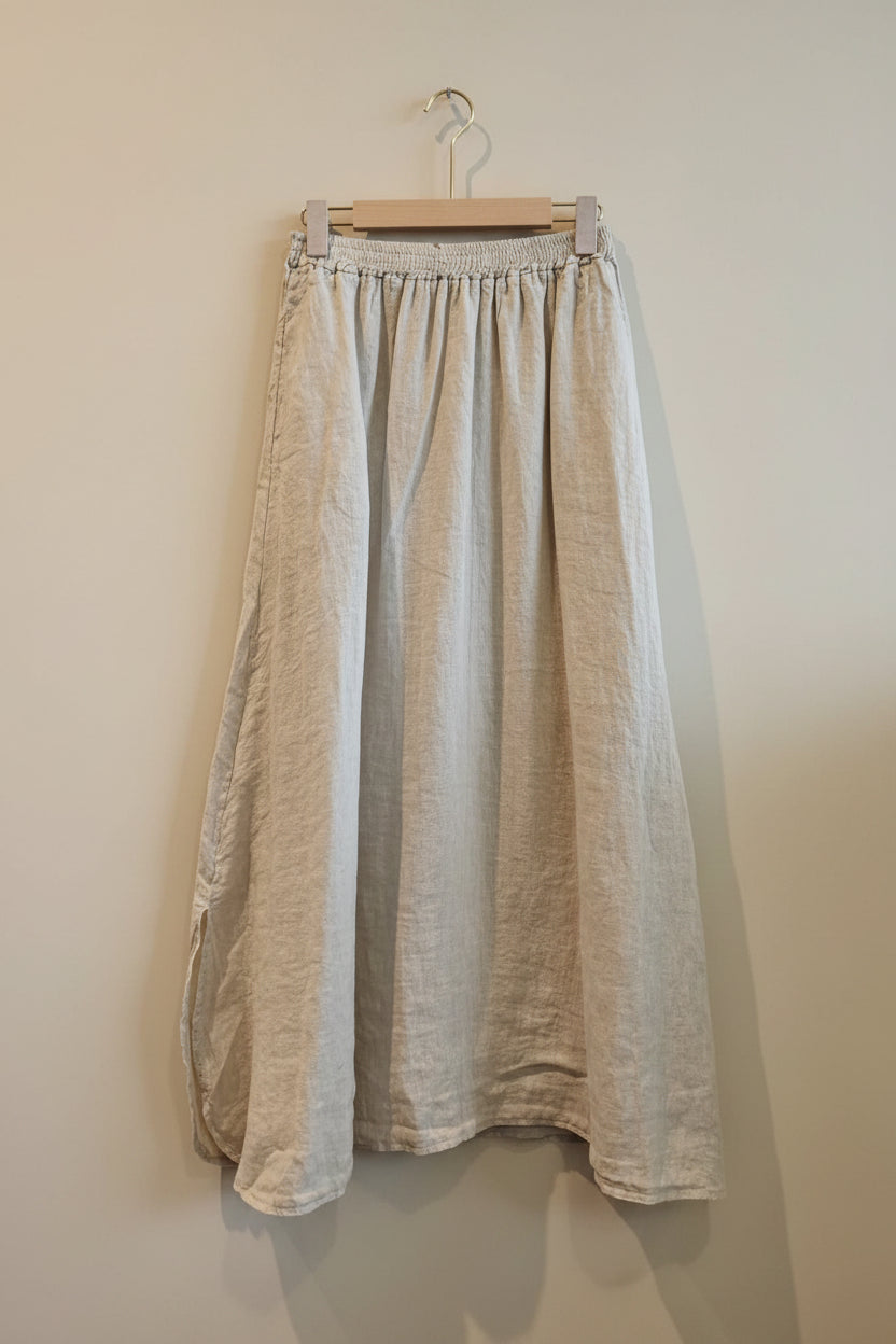 Sahara Linen Midi Skirt