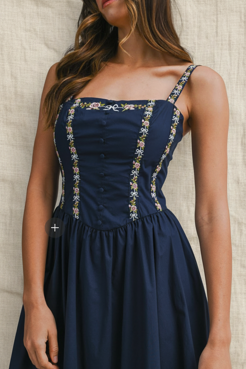 Paige Embroidered Dress