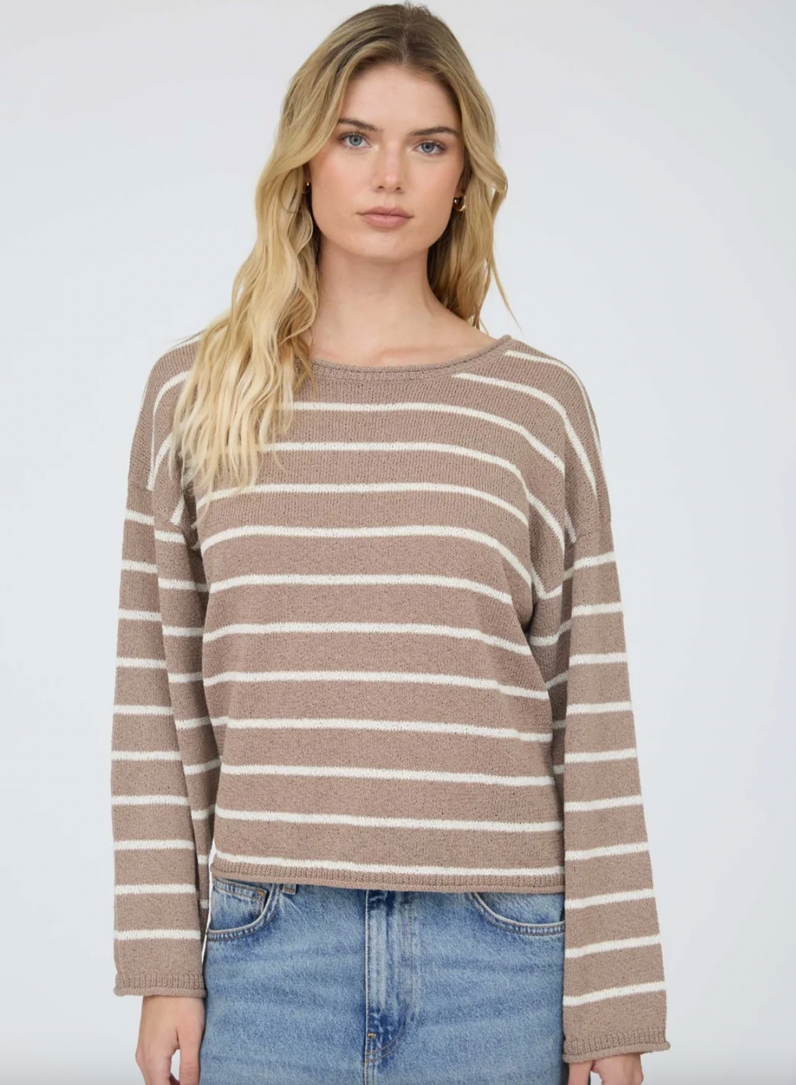 Mocha Striped Sweater