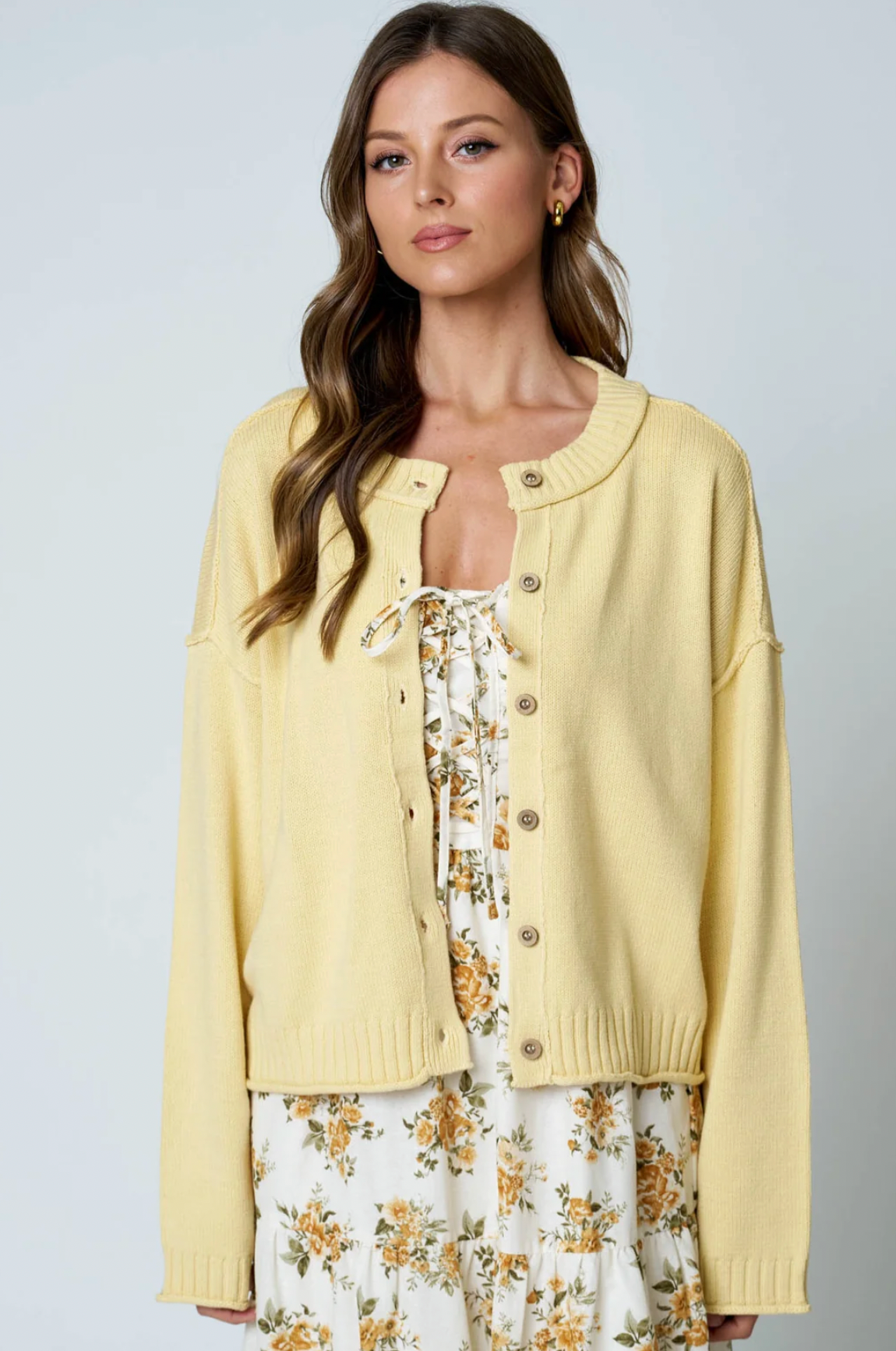 Butter Yellow Cardigan