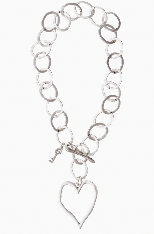 Heart Paperclip Necklace