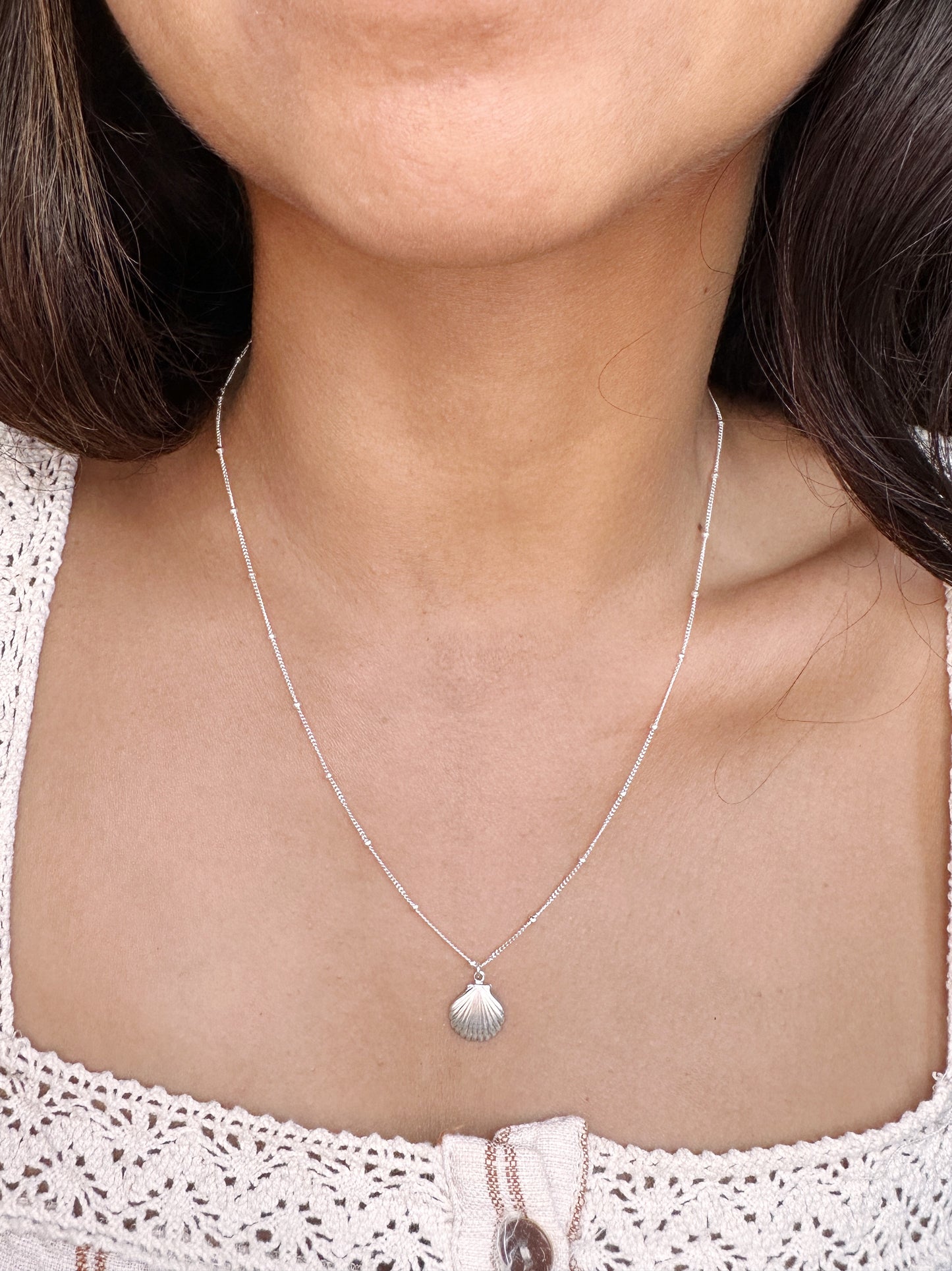 Silver Shell Necklace