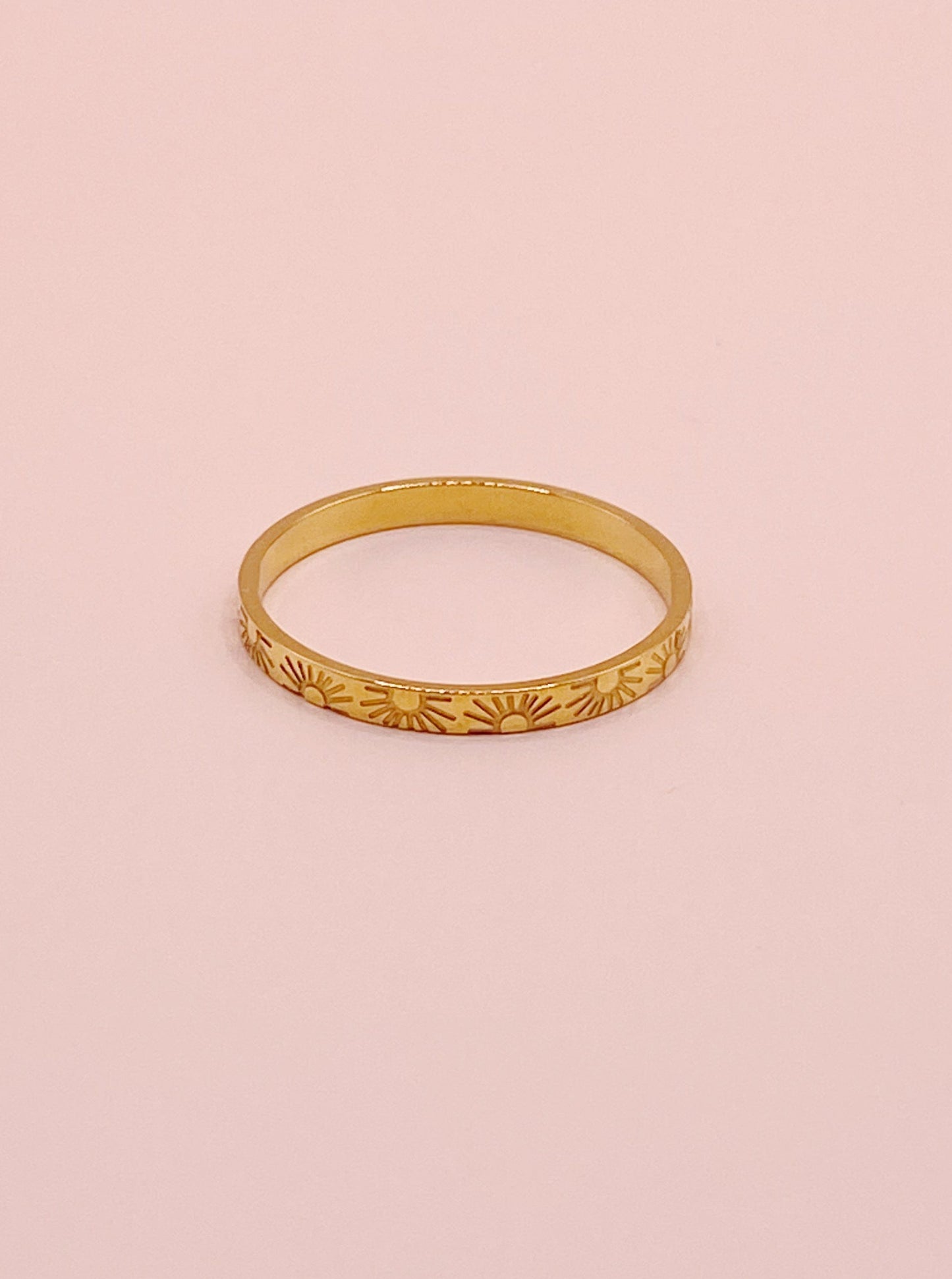 Sun Thin Band Ring