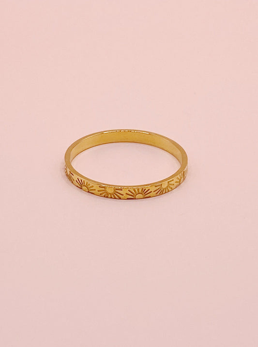 Sun Thin Band Ring