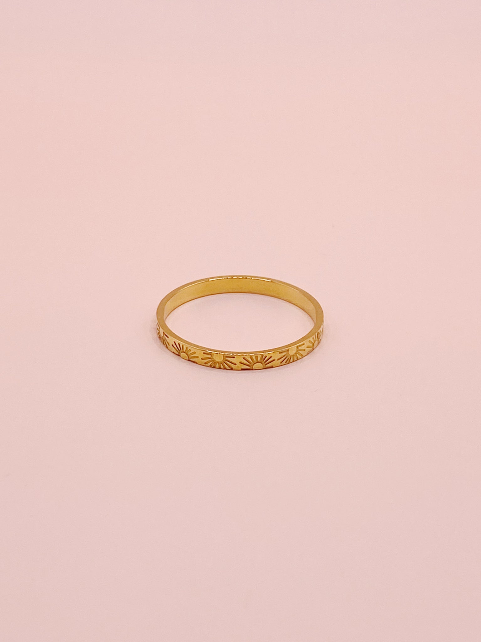 Sun Thin Band Ring