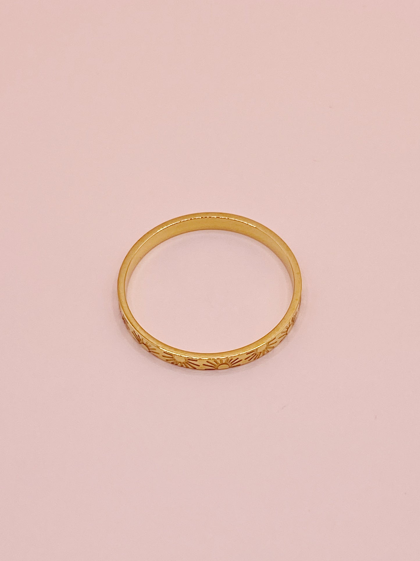 Sun Thin Band Ring