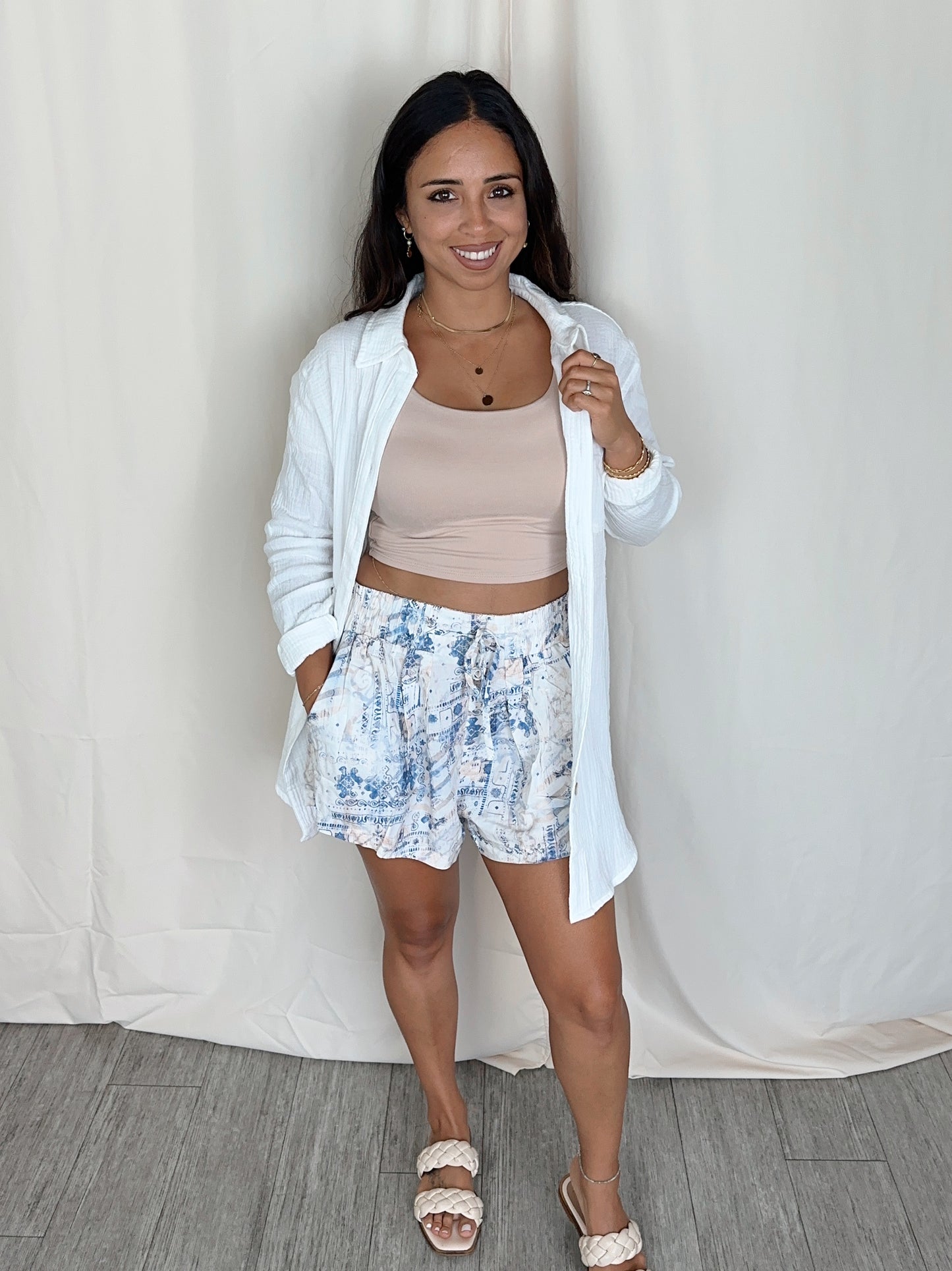 White Gauze Cotton Shirt