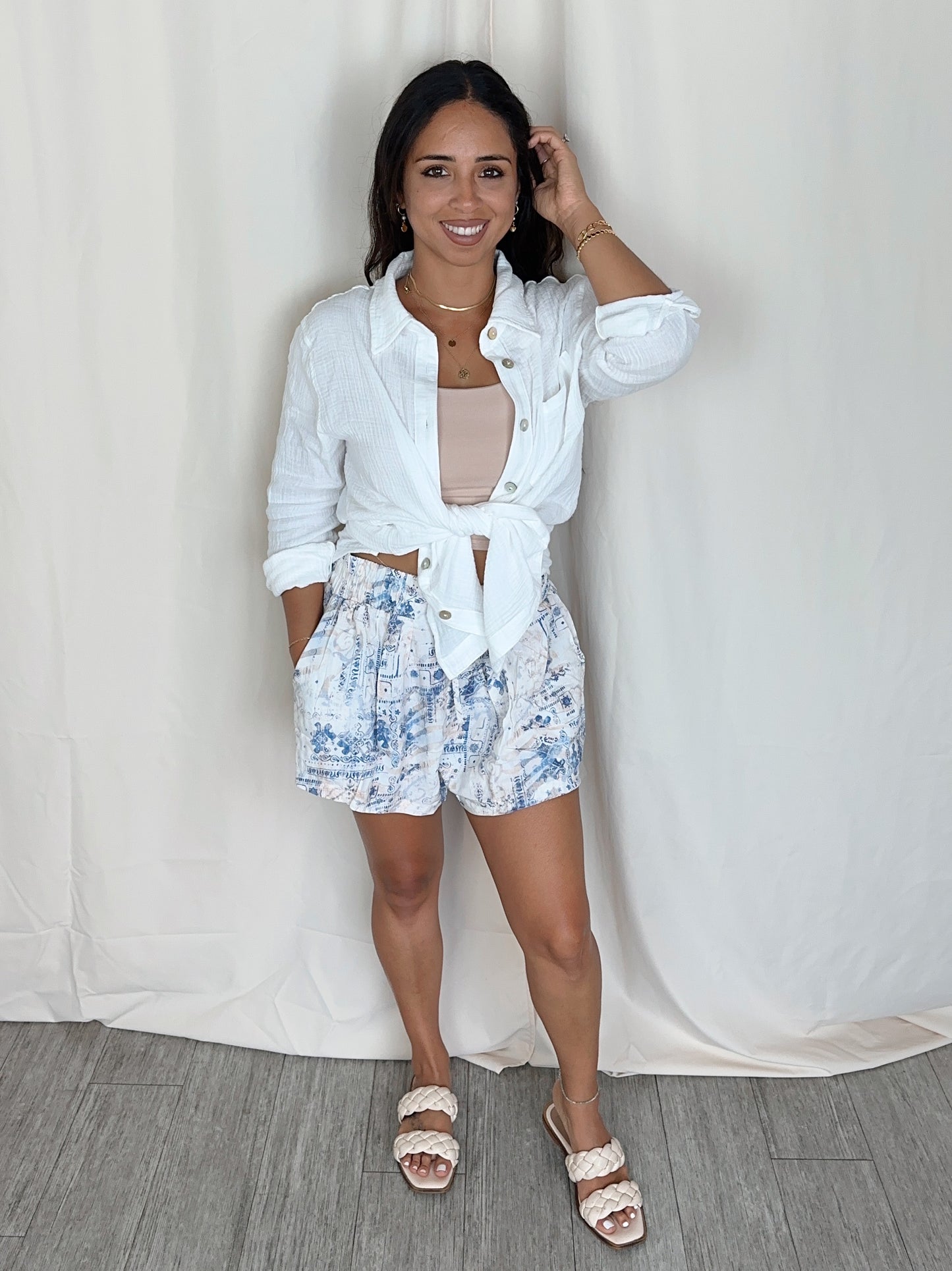 White Gauze Cotton Shirt