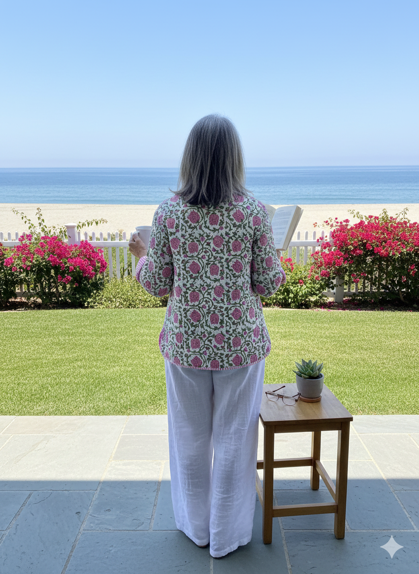 Amaranth Cotton Jacket