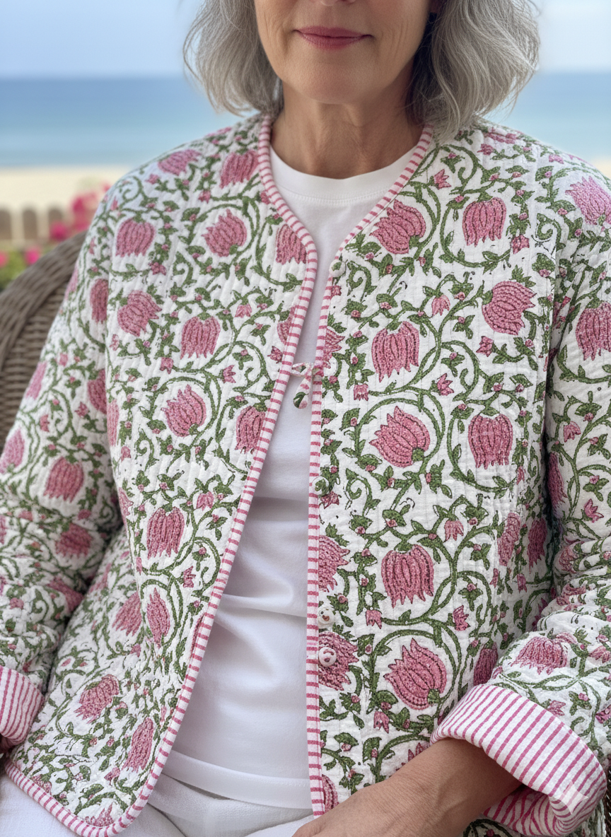 Amaranth Cotton Jacket