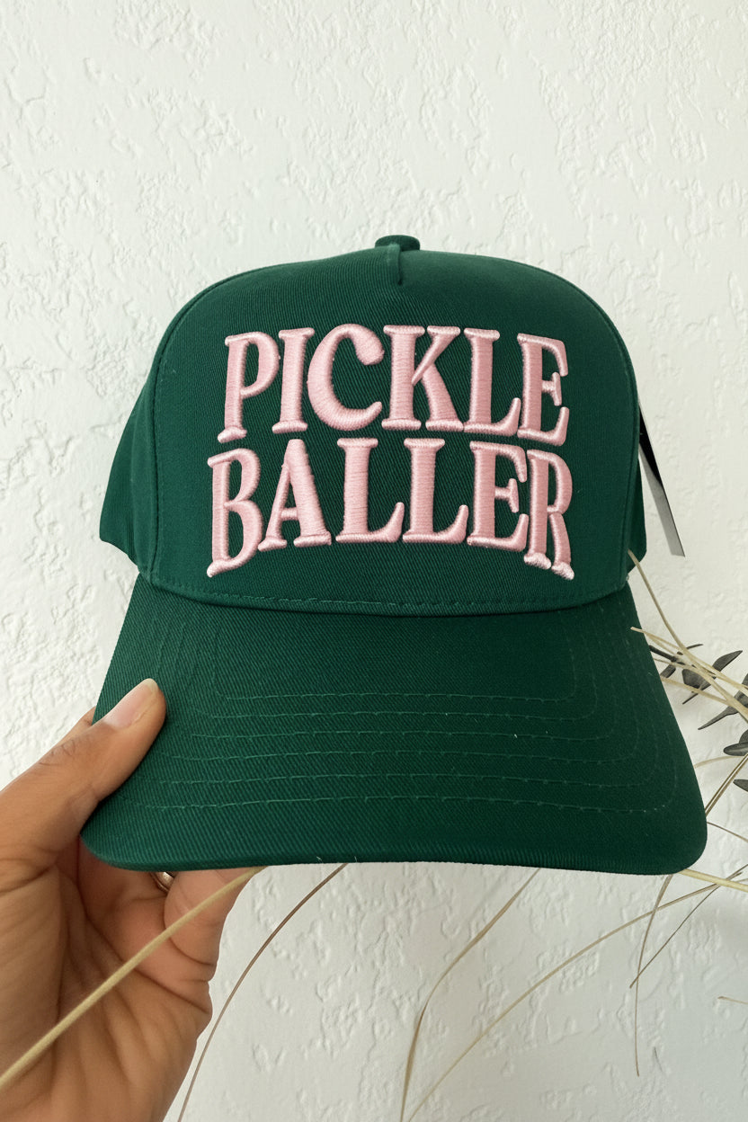 Pickle Baller Embroidered Cap