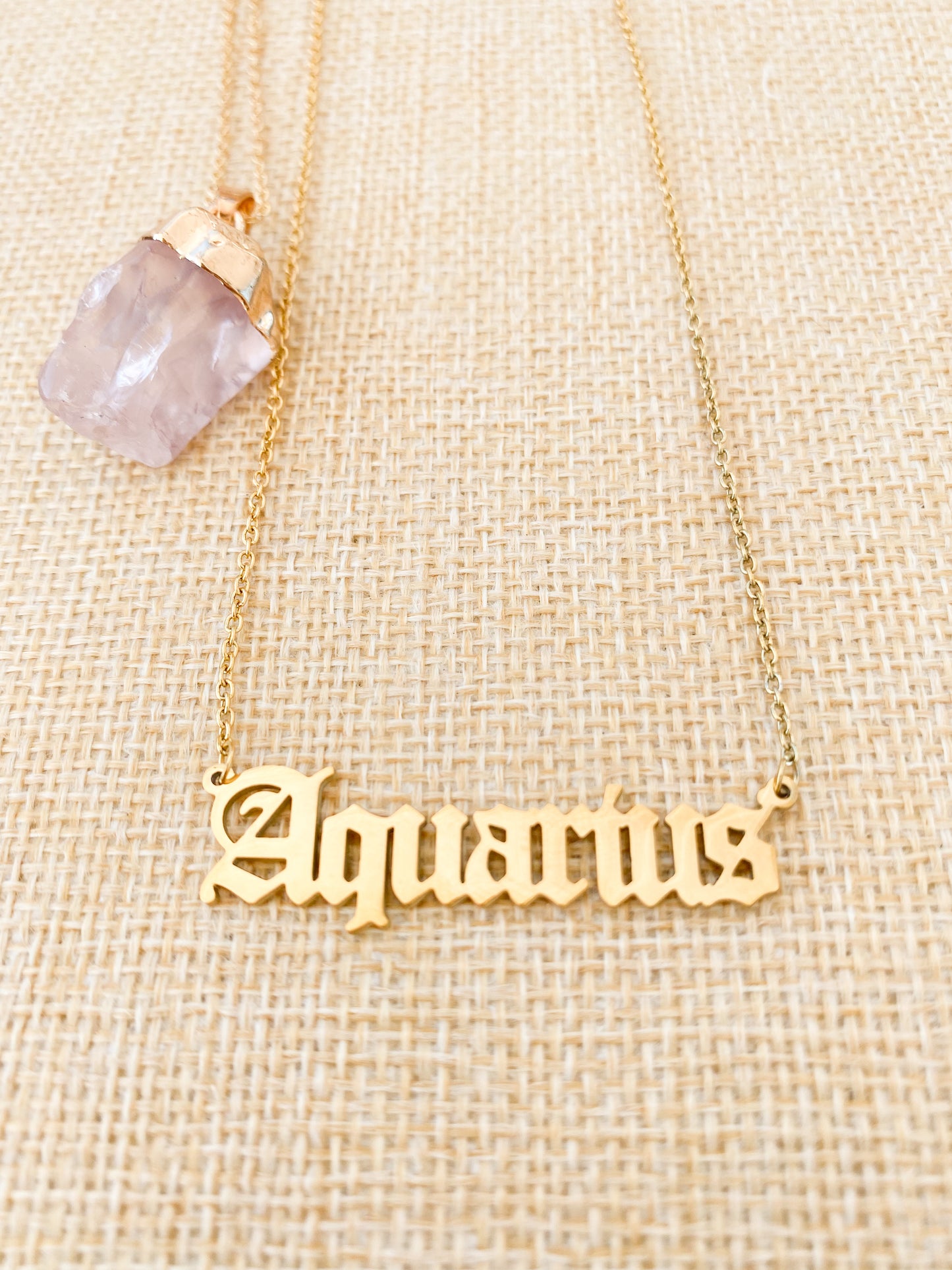 Zodiac Word Necklaces