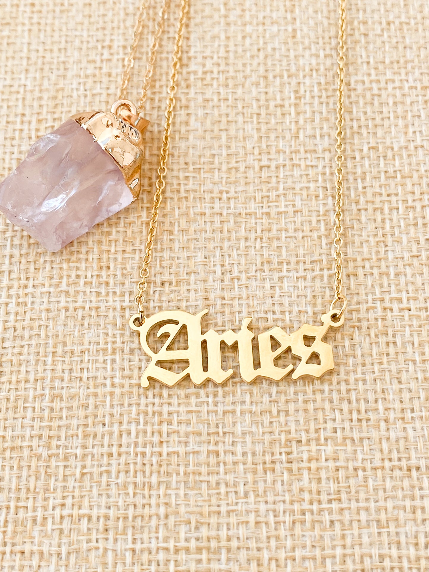 Zodiac Word Necklaces