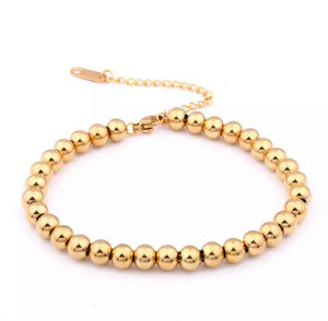 Golden Beaded Bracelets