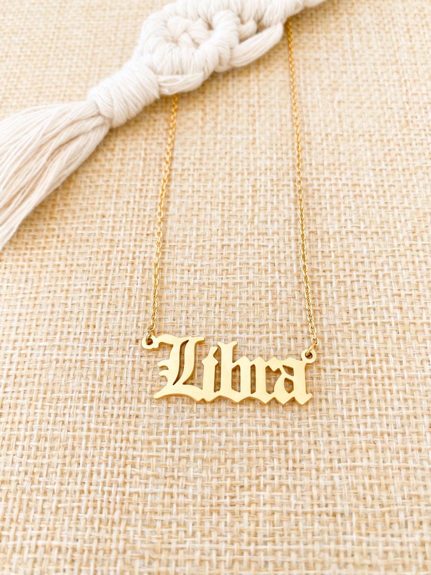 Zodiac Word Necklaces