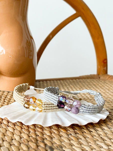 Macrame Crystal Bracelets