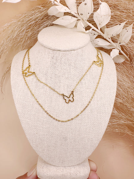 Mariposa Double Necklace